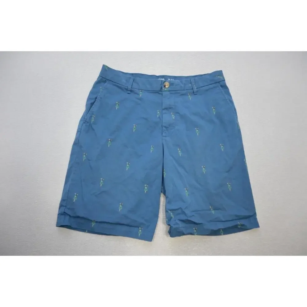 Izod Advantage Stretch Chino Shorts Relaxed Blue Hula Girls 9.5